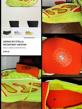 Adidas by Stella McCartney Neon Yellow & Bright Orange Trainer
